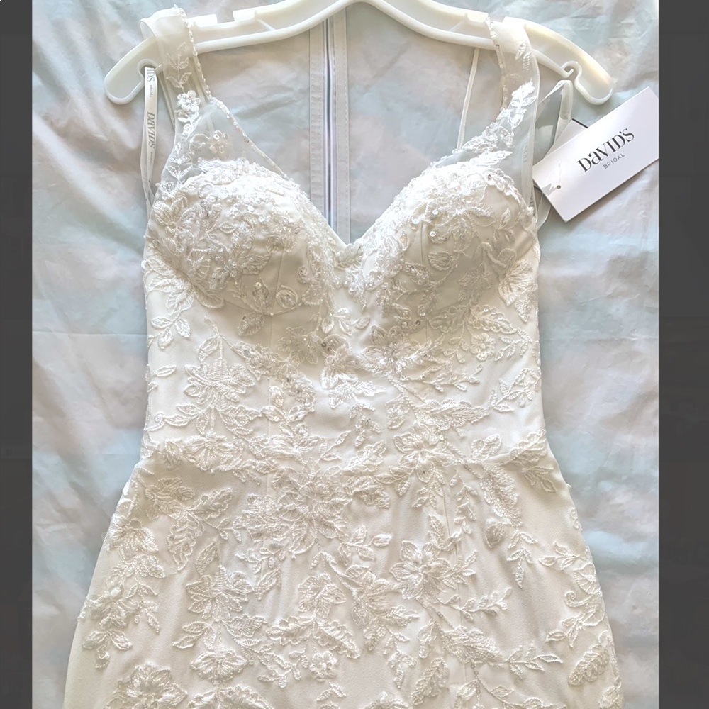 David’s Bridal Ivory Wedding Dress - NWT